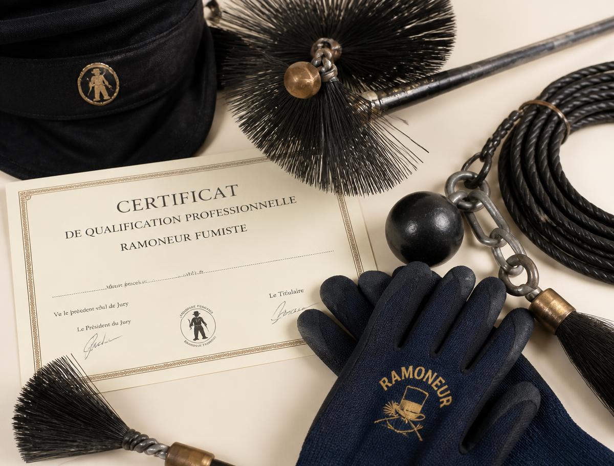 Outils professionnels et certificat de ramonage